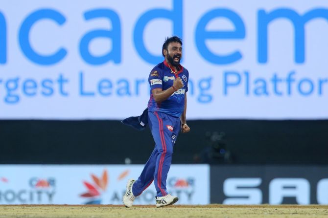 Delhi Capitals spinner Amit Mishra took four wickets for 24 runs in the match against Mumbai Indians in Chennai on Tuesday to emerge the bowler with the most four-fors in IPL history. 