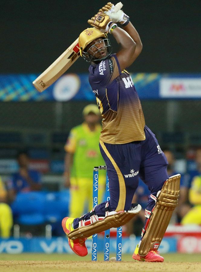Andre Russell hit a huge six