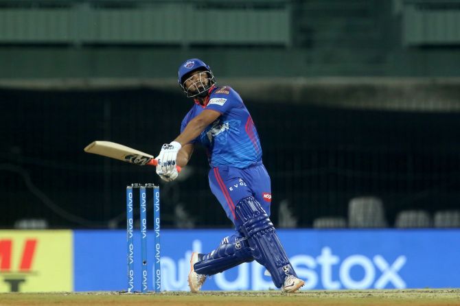 Rishabh Pant scores a boundary