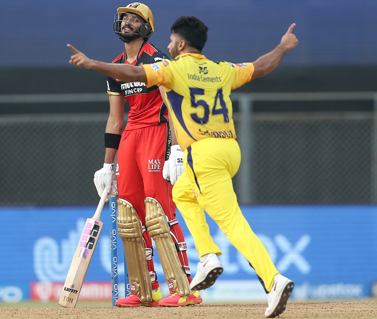 Shardul Thakur celebrates after dismissing Devdutt Padikkal