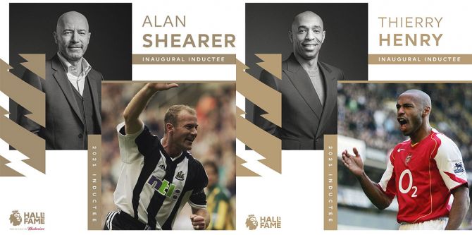 Alan Shearer and Thierry Henry