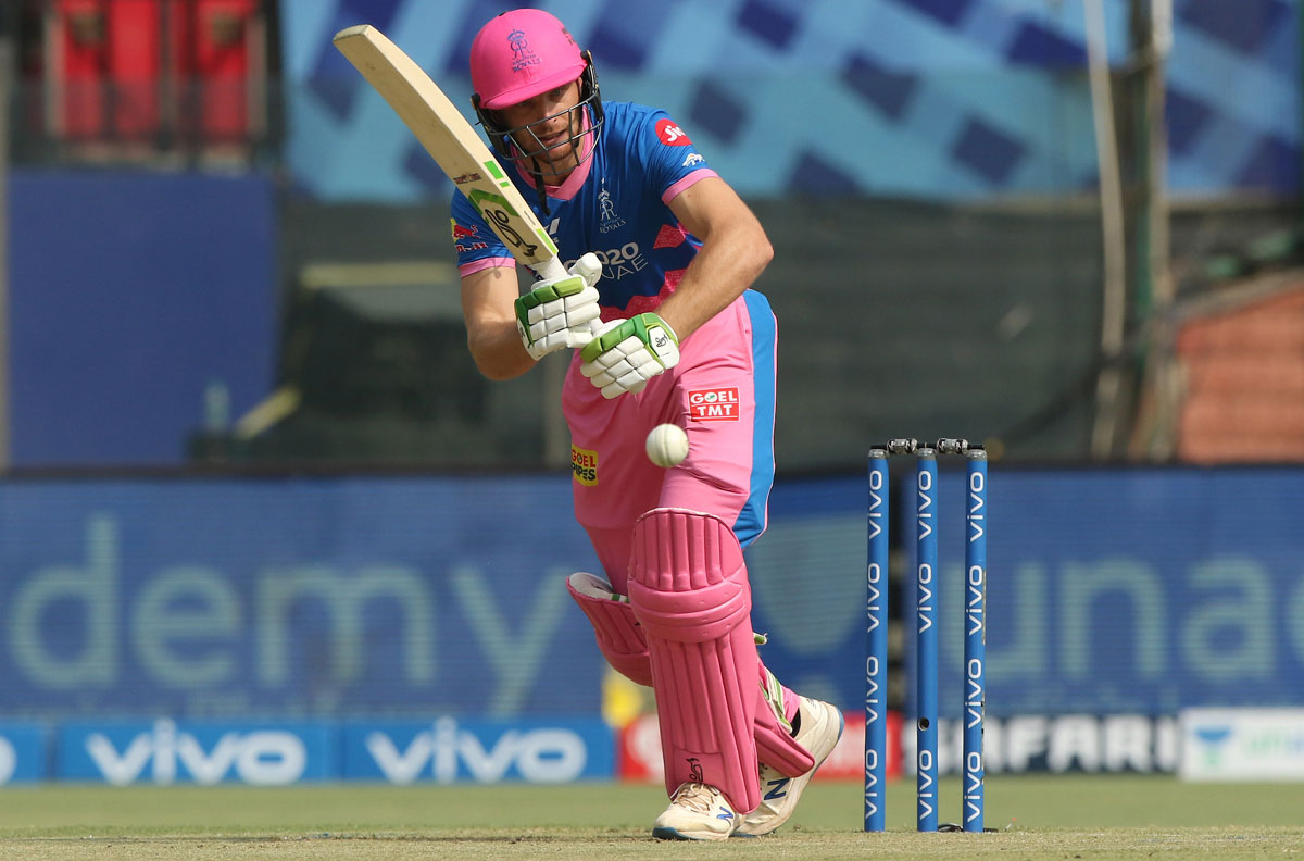 Jos Buttler gave Rajasthan Royals a good start against Mumbai Indians, scoring 41 off 32 balls, in the IPL match, in Delhi, on Thursday.