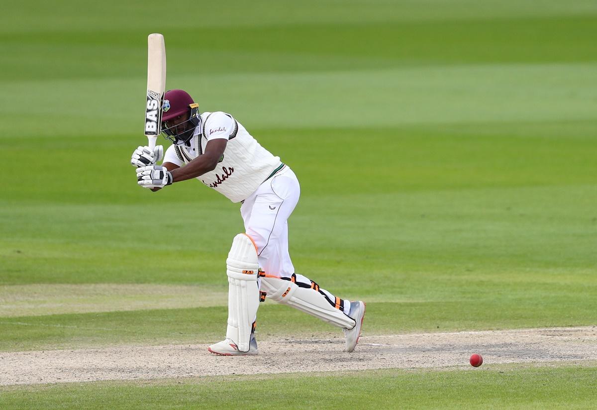 West Indies captain Kraigg Brathwaite attempted a needless second run off the bowling of Yasir Shah and was caught well short when Hasan Ali’s direct throw hit the stumps.