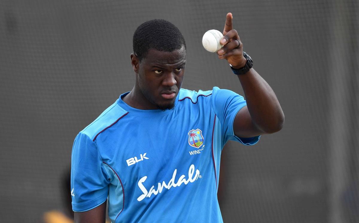 West Indies all-rounder Carlos Brathwaite was forced to enter isolation after a fellow-passenger on a flight from the UK ended up testing positive for Covid-19