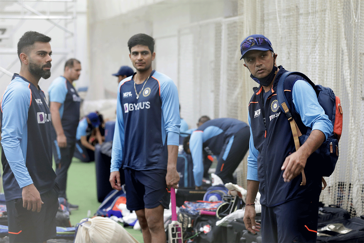 Kohli, Dravid and Shubman Gill 