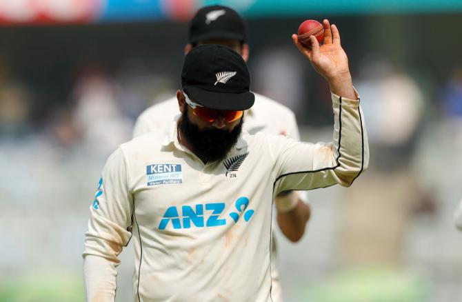 Ajaz Patel becomes the 3rd bowler to take 10 wickets in an inning of Test cricket | SportzPoint.com