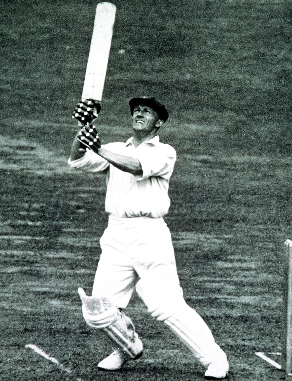 Don Bradman scored 185 against India in the opening Test at Brisbane