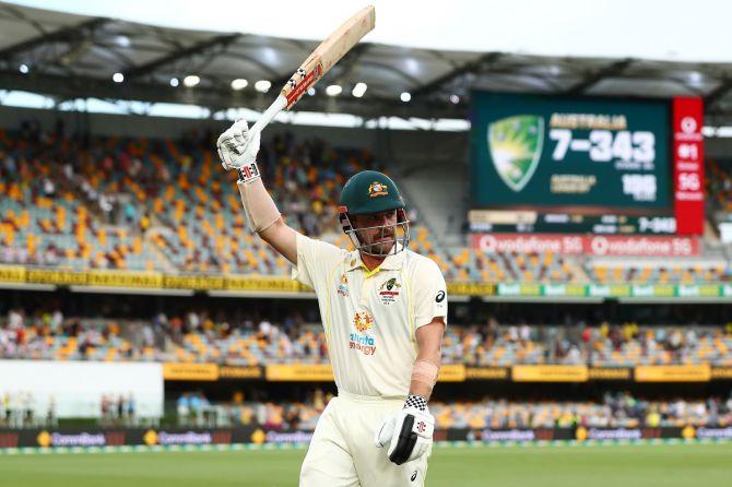 Australia's Travis Head scored the third-fastest century in Ashes history