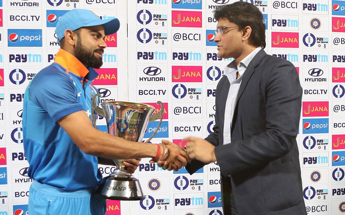 Virat Kohli and Sourav Ganguly