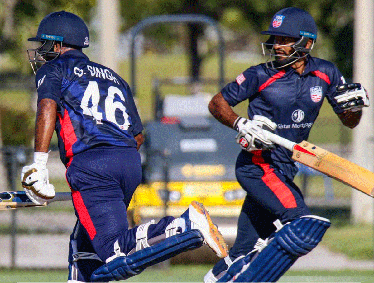USA's Sushant Modani and Gajanand Singh rallied to help their team put on a respectable total 
