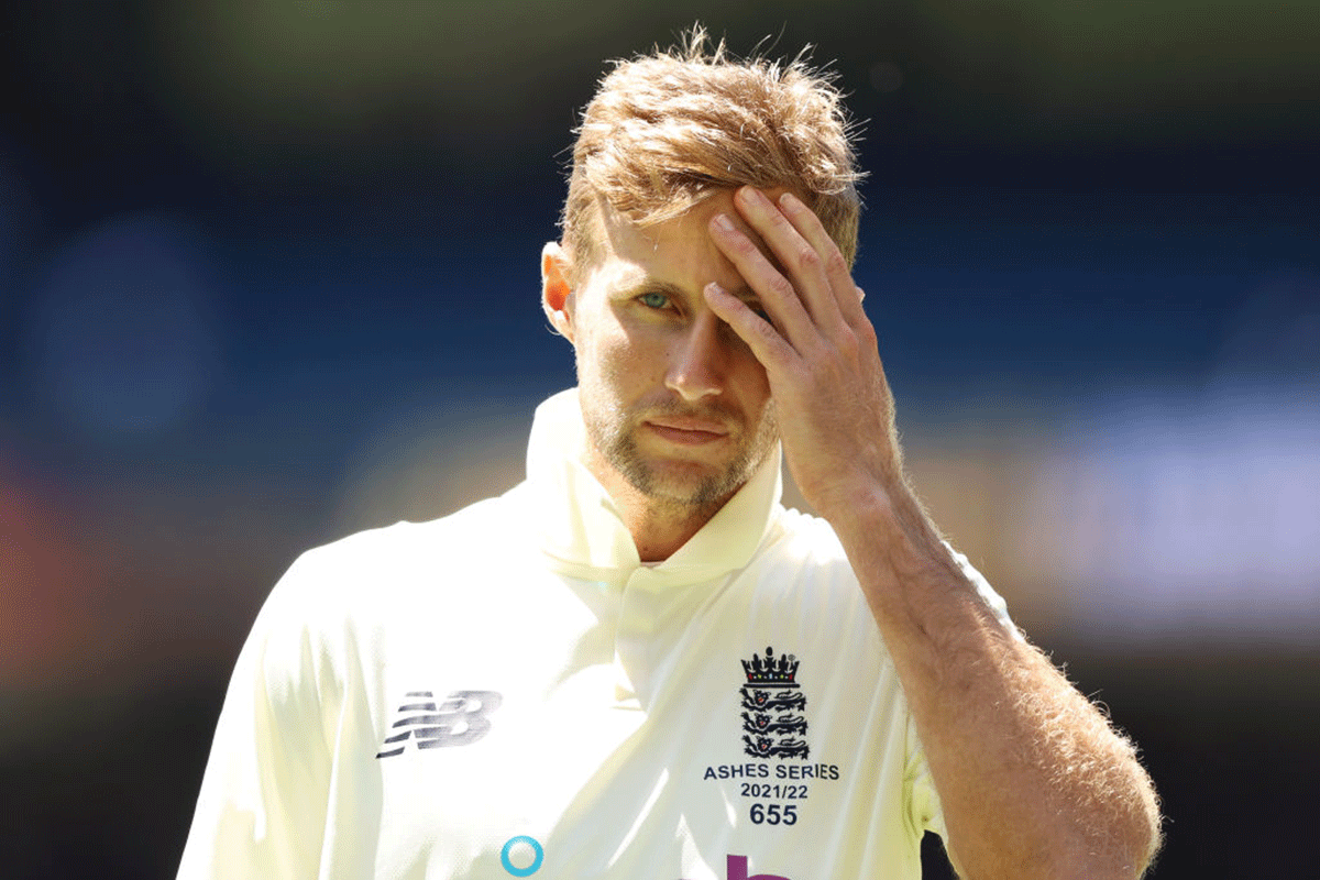 Joe Root cuts a sorry figue after losing the 3rd Test match at the MCG on Tuesday. Root was reluctant to discuss the long-term future of his captaincy, saying he was focused only on the next two matches in Sydney and Hobart.