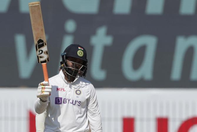 Rishab Pant celebrates his fifty