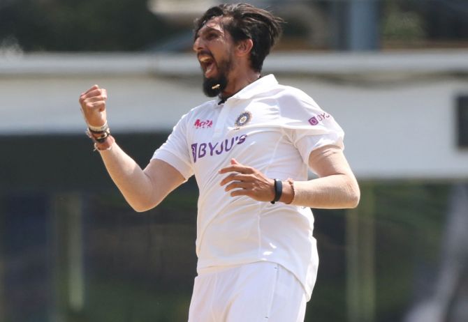 Ishant Sharma traps England's Dan Lawrence to get to his landmark 300th Test wicket