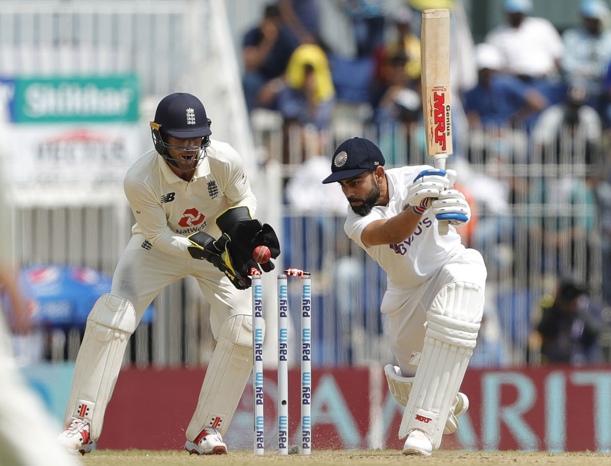 Virat Kohli is bowled by Moeen Ali