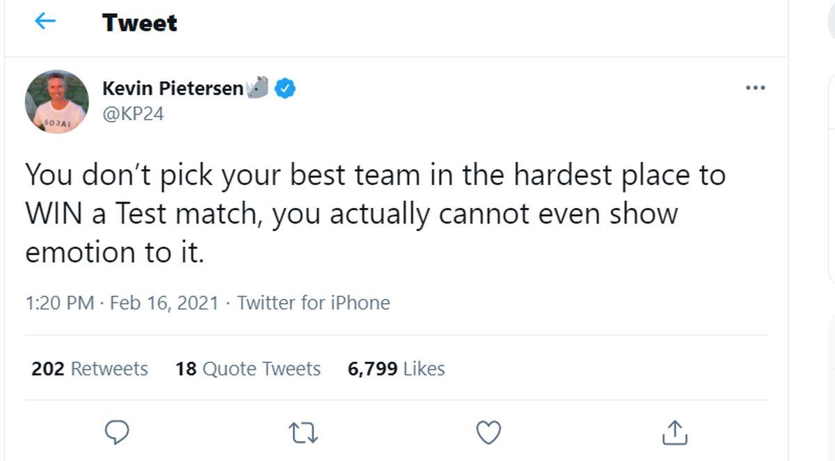 Kevin Pietersen's tweet