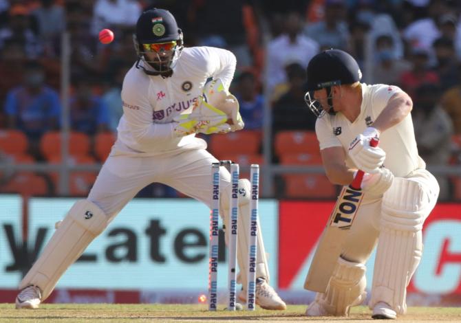 Jonny Bairstow is bowled by Axar Patel