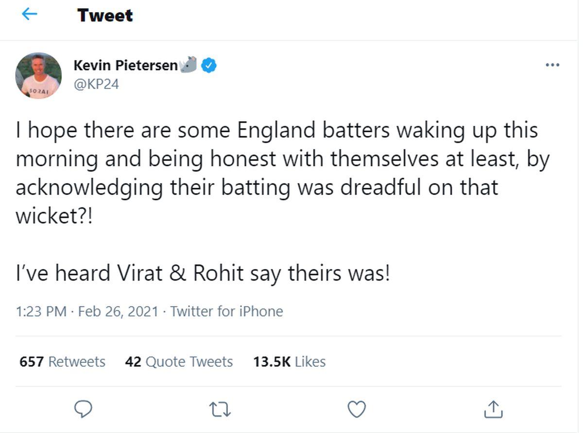 Kevin Pietersen's tweet