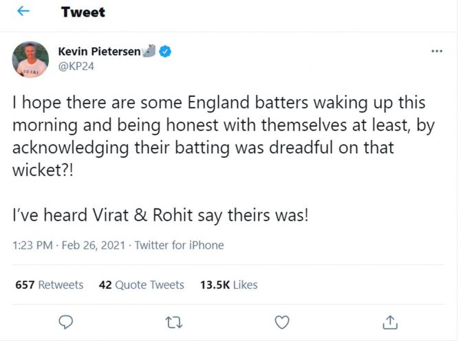 Kevin Pietersen's tweet