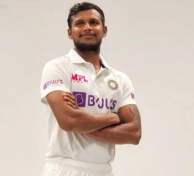 T Natarajan Natarajan was added to the Test squad for the third and fourth Test matches against Australia. The left-arm pacer had replaced Umesh Yadav, who sustained a strain in his left calf muscle on Day 3 of the Boxing Day Test in Melbourne.