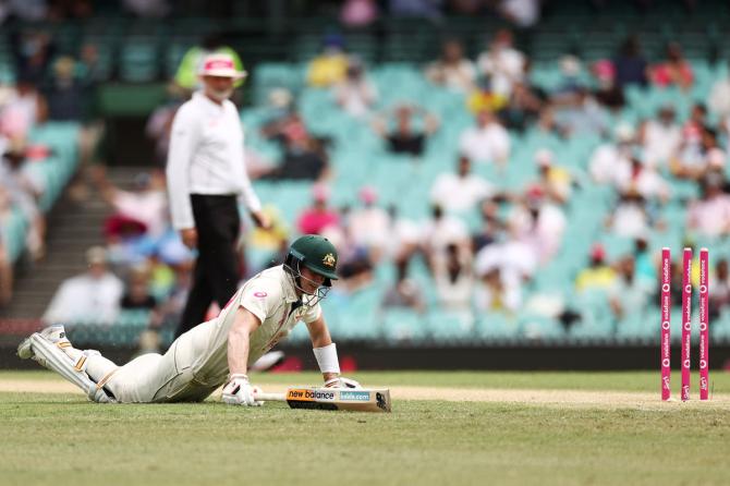 Australia and India, at the Sydney Cricket Ground, on Friday. 