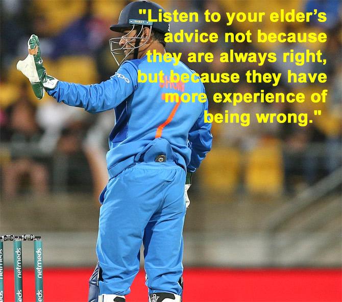 Dhoni quotes 