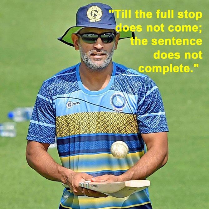 Dhoni quotes 