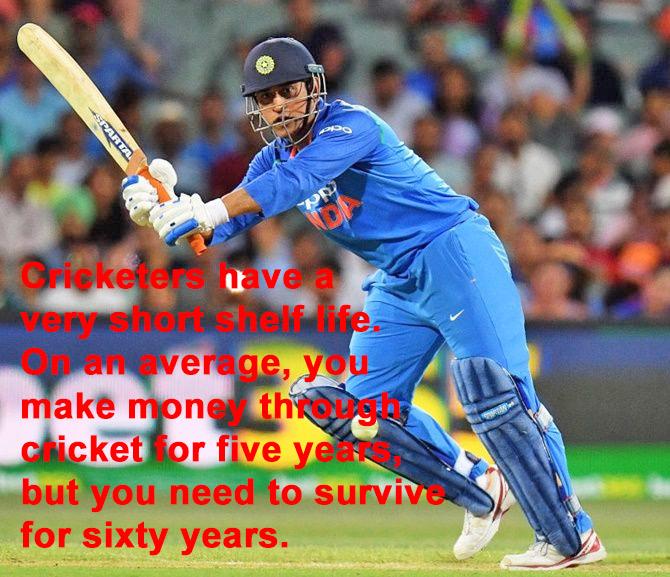 Dhoni quotes 