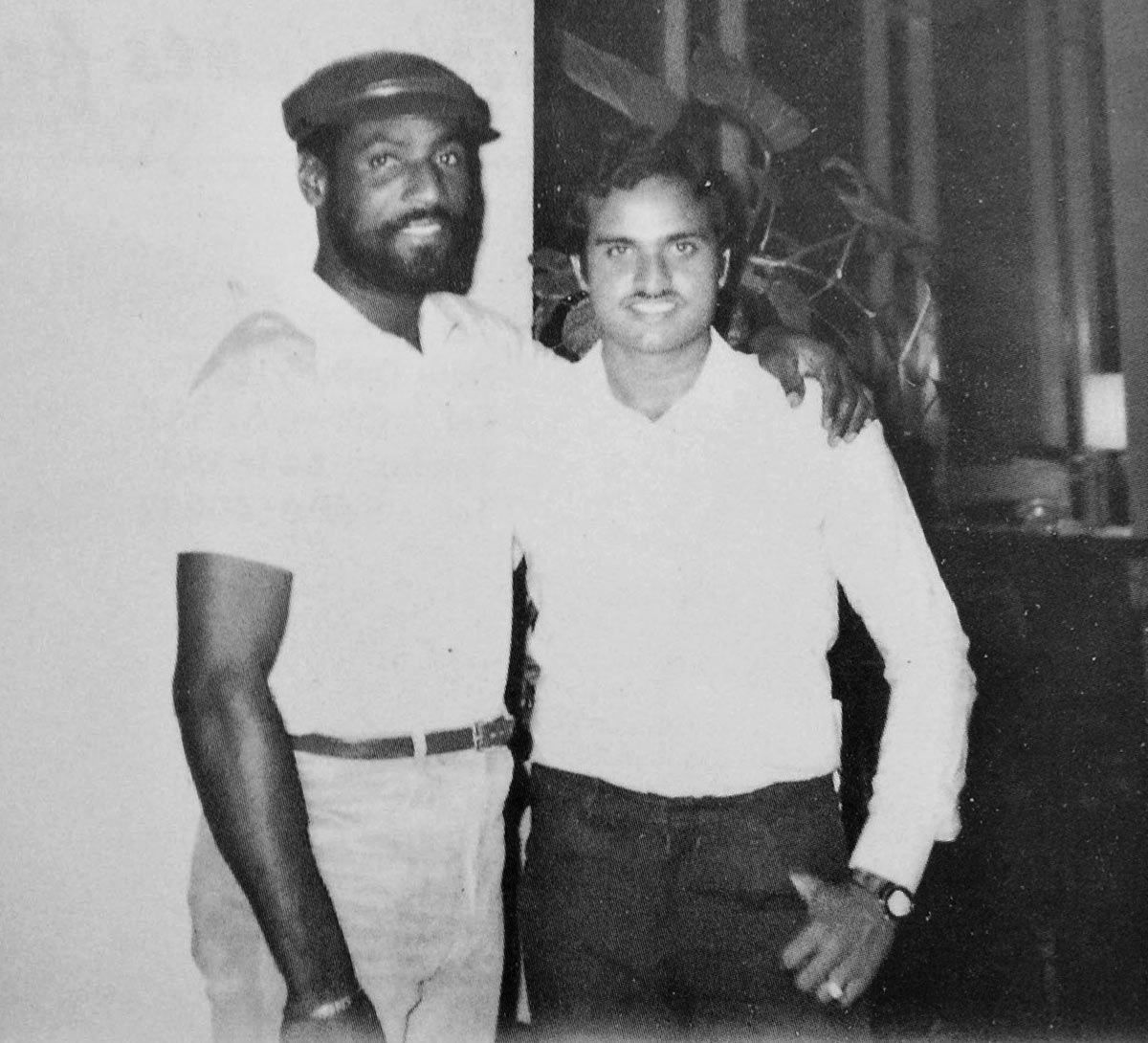 Yashpal Sharma with Viv Richards