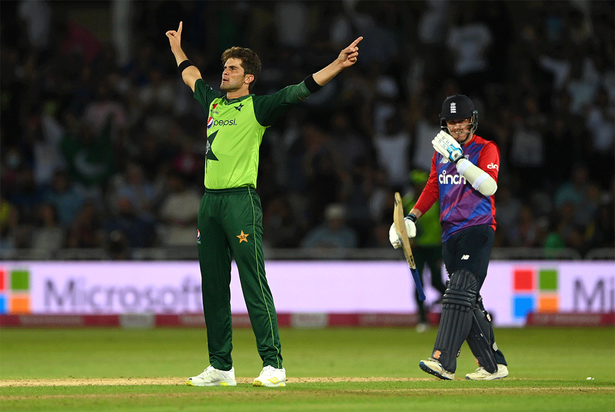 Pakistan's Shaheen Afridi finished with figures of 3 for 30
