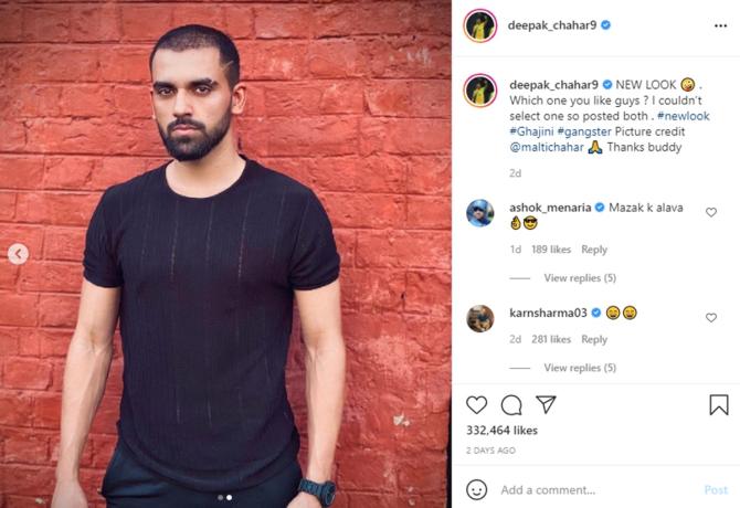 images Deepak Chahar New Look you think of deepak chahar s look