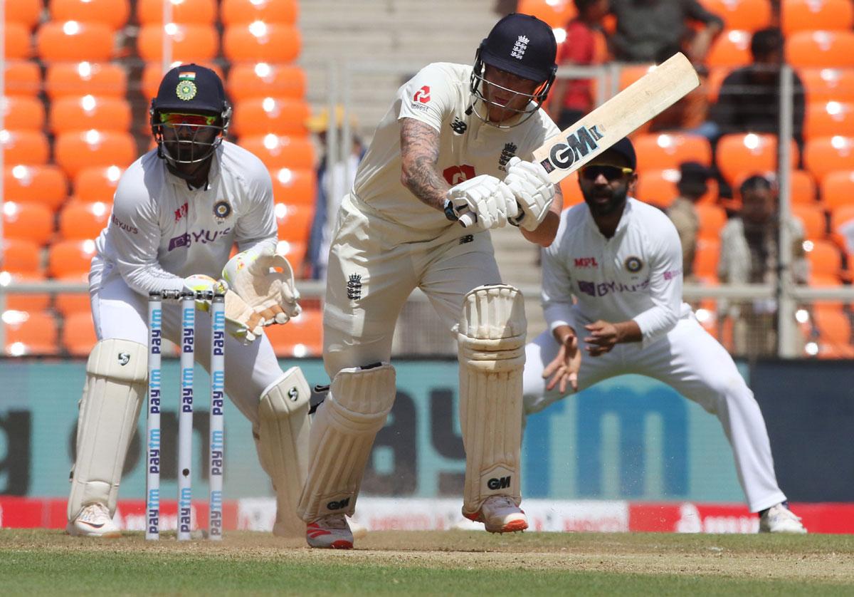 Ben Stokes bats on way to his 24th Test half-century 