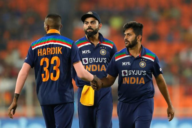 India skipper Virat Kohli reacts following a misfield during the first T20 International against England, at the Narendra Modi stadium, in Motera, Ahmedabad, on Friday