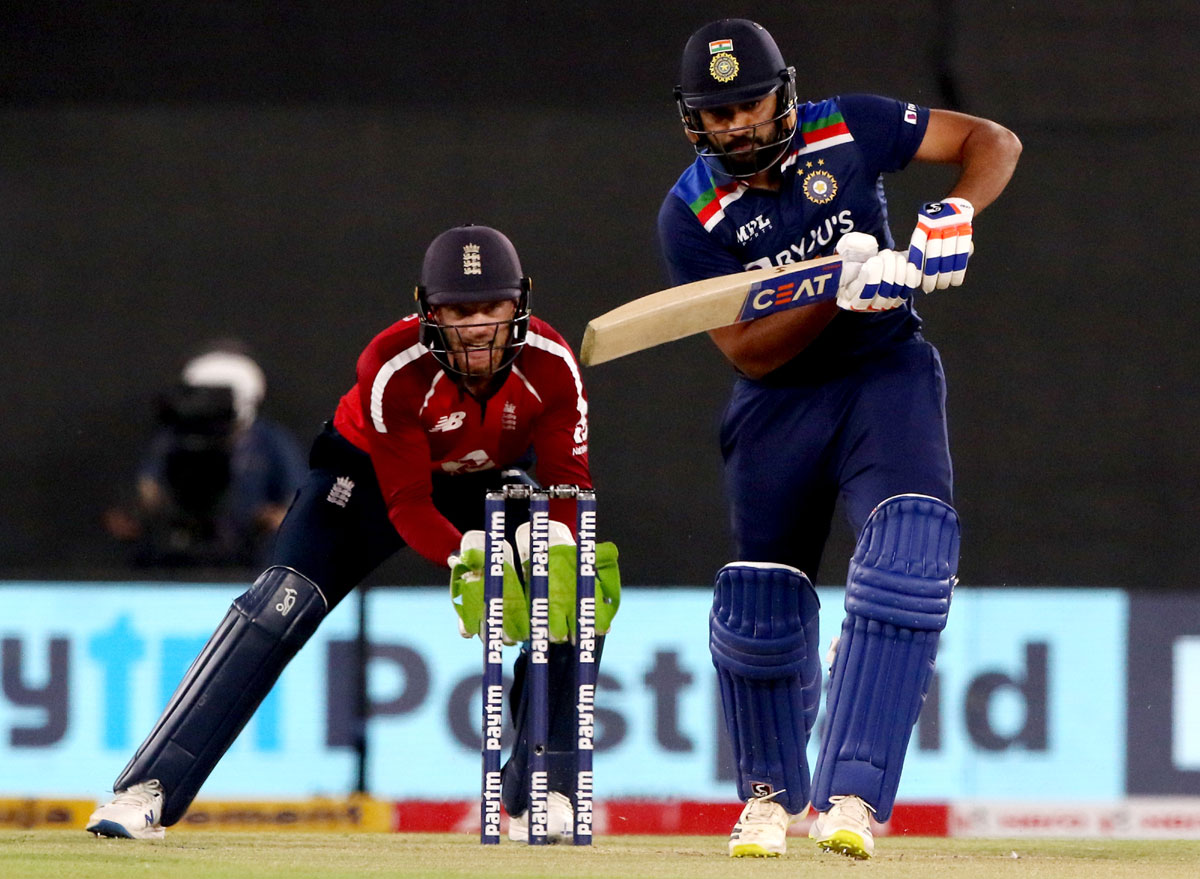 Rohit Sharma Rohit did the bulk of the scoring in his 94-run partnership with Virat Kohli