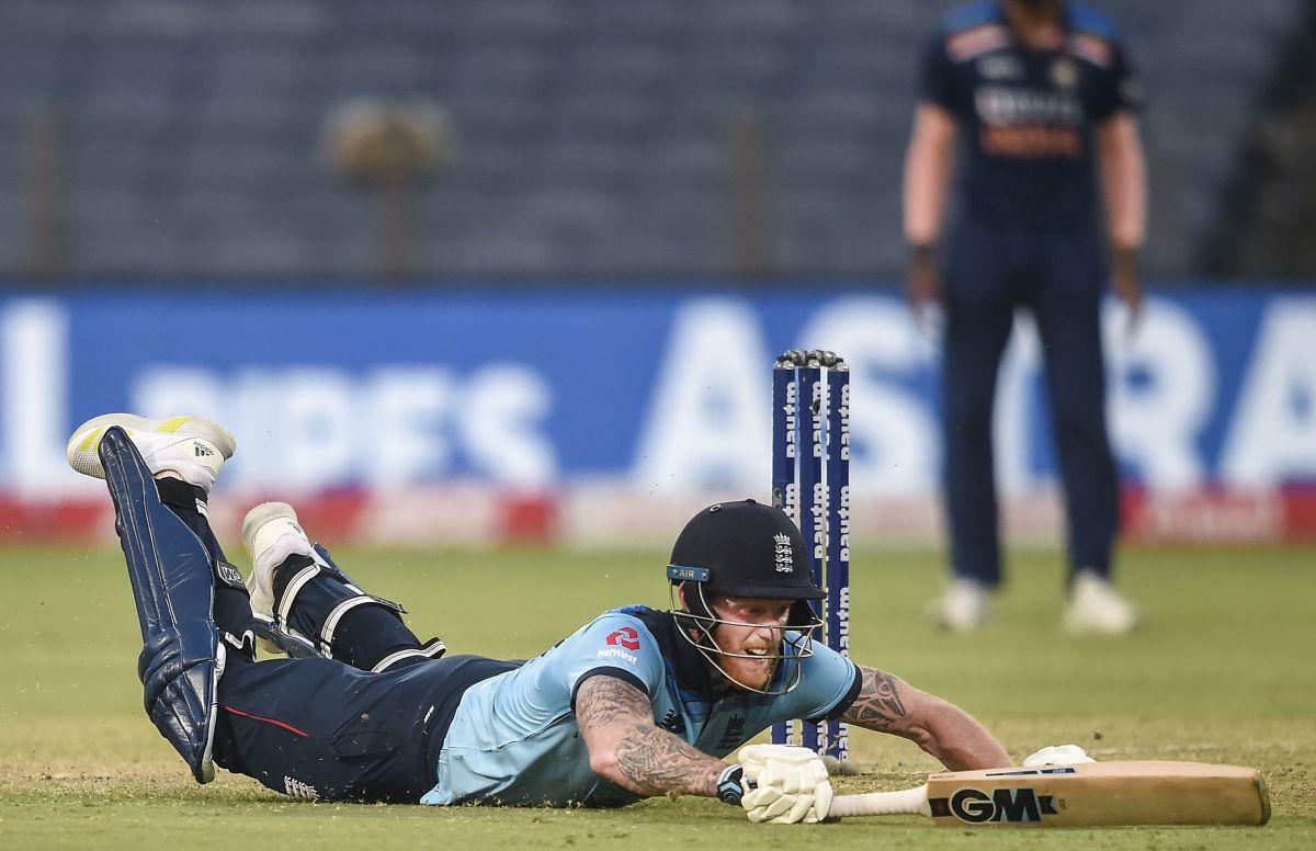 Ben Stoles puts in a dive to survive a run-out