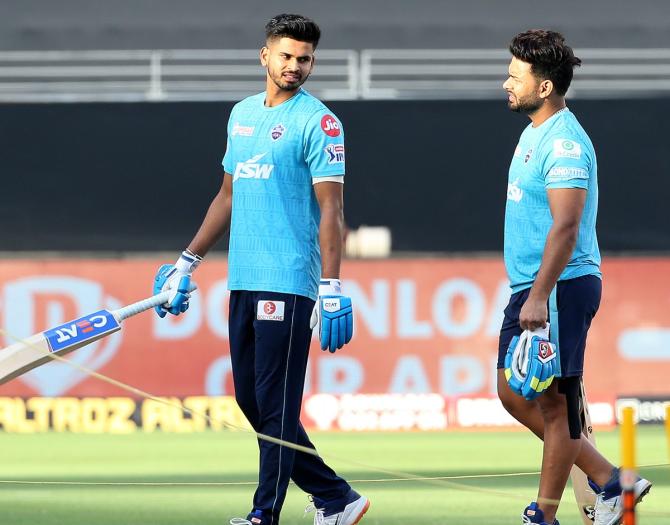 Shreyas Iyer with Rishabh Pant