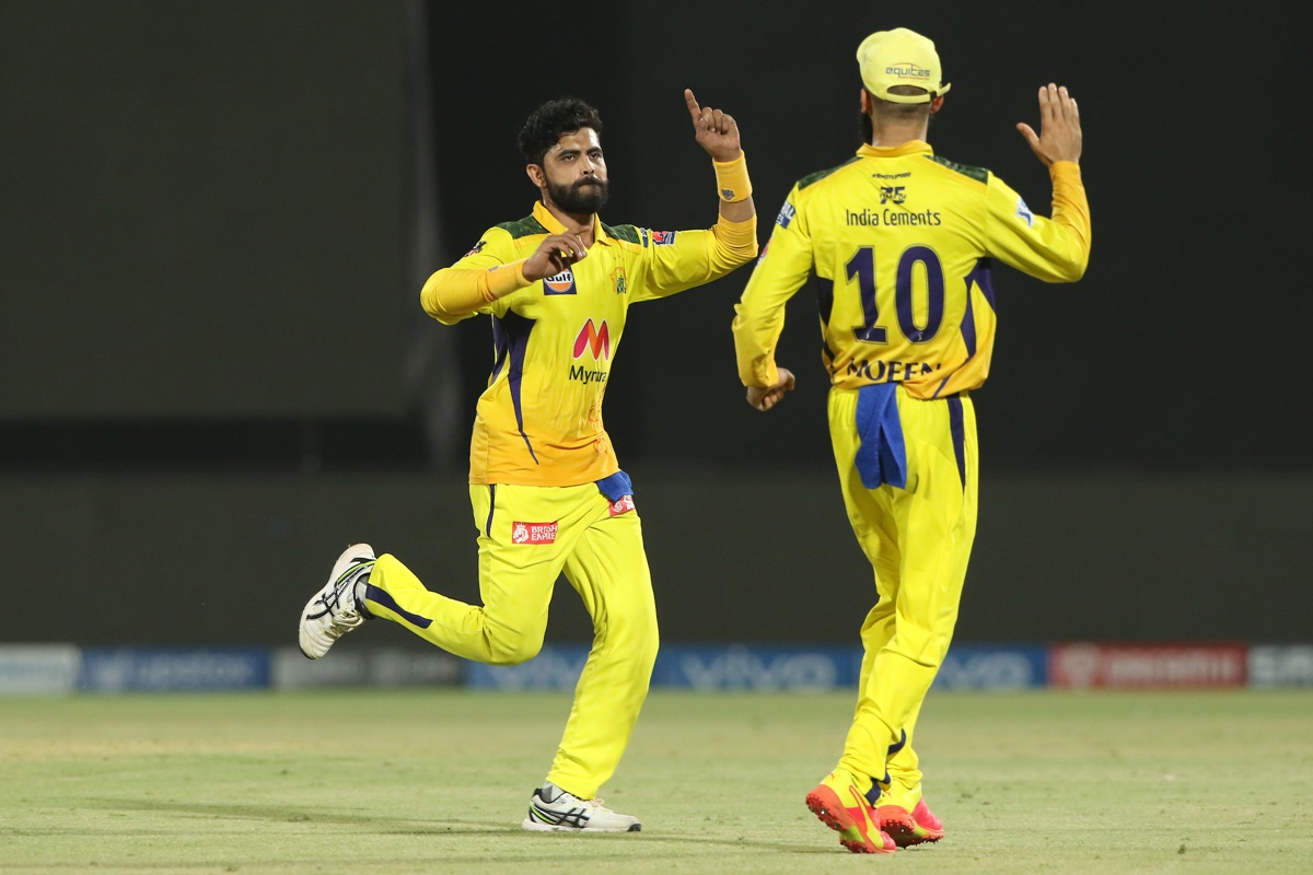 Ravindra Jadeja celebrates after dismissing Suryakumar Yadav