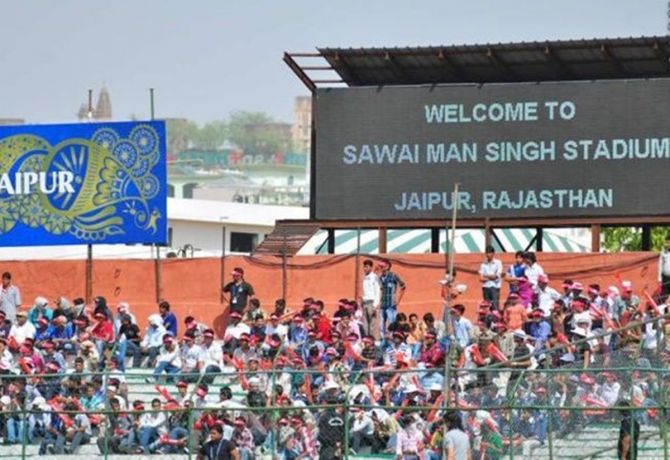 The Sawai Mansingh stadium in Jaipur