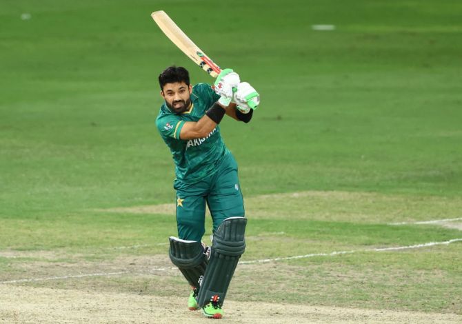 Pakistan opener Mohammad Rizwan, who spent two nights in intensive care with a chest infection, returned to top-score for his team in their semi-final loss to Australia.