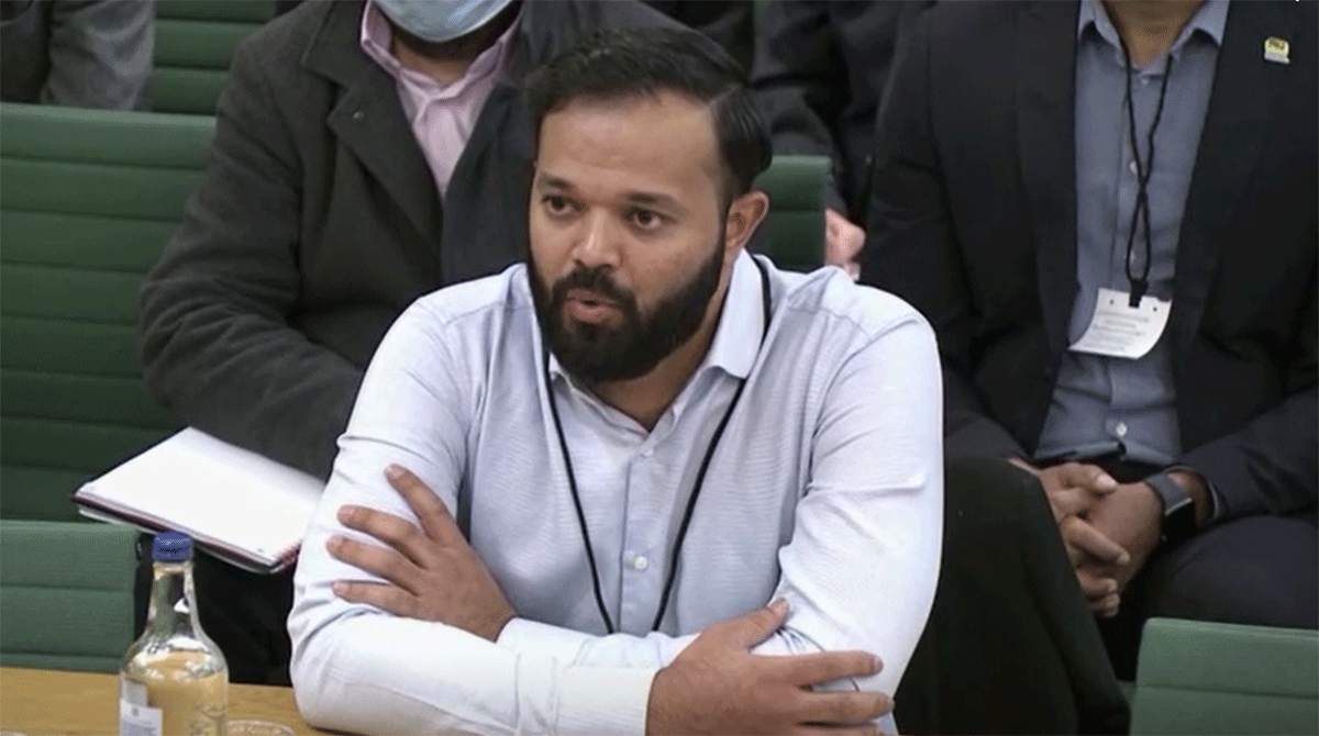 Former Yorkshire player Azeem Rafiq broke down in tears on Tuesday as he told a British parliamentary committee of "inhuman" treatment at the cricket club and described the sport in England as riddled with racism.