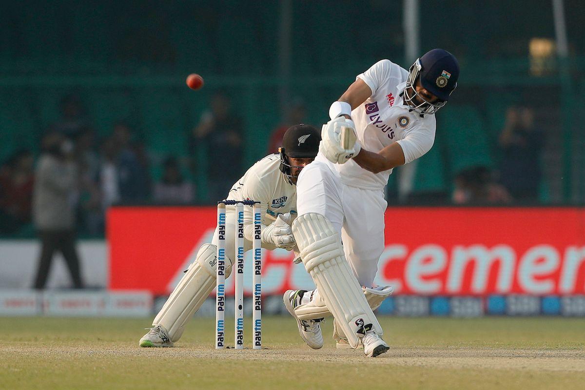 Axar Patel scored a valuable 28 off 67	balls, which included 2 fours and a six