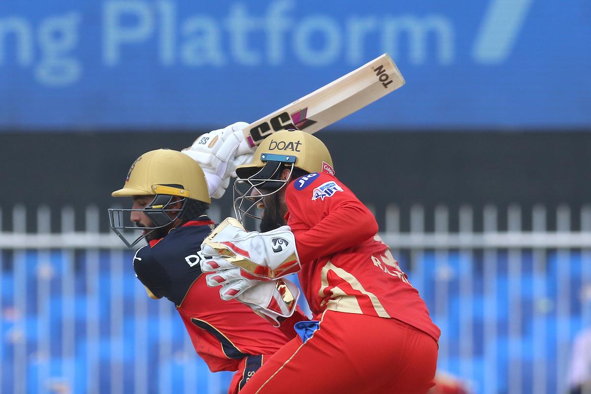 Devdutt Padikkal is caught behind by KL Rahul.