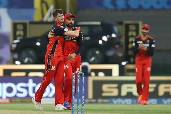 Royal Challengers Bangalore pacer George Garton is lauded by skipper Virat Kohli after dismissing Abhishek Sharma.