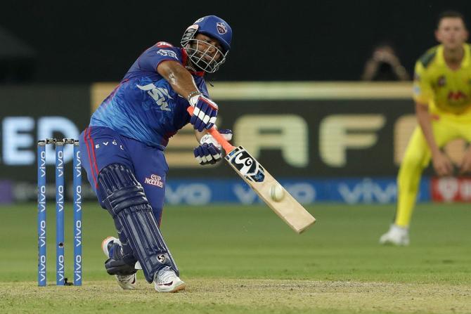 Rishabh Pant's quickfire half-century powered Delhi Capitals to a handsome total.