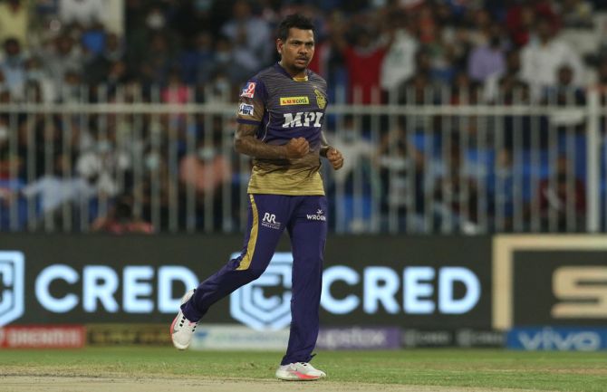 Sunil Narine has taken 11 wickets in eight IPL matches since the league's resumption in the UAE. 