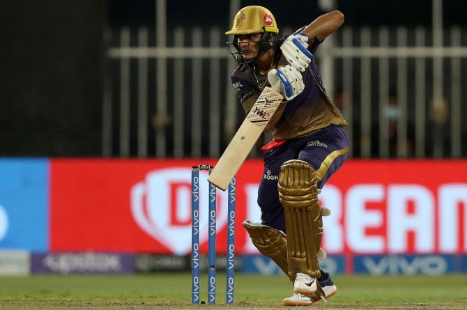 Shubman Gill scored 46 off as many deliveries to give Kolkata Knight Riders a steady start. 