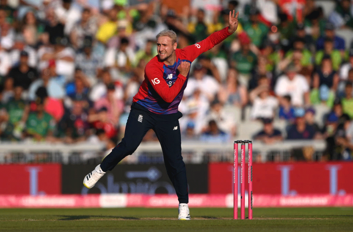 Liam Livingstone suffered the injury in the closing stages of England's seven-wicket defeat to India in the warm-up match in Dubai on Monday