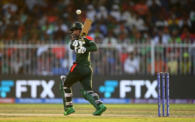 Wicketkeeper-batter Liton Das rallied Bangladesh with a dour 44 off 43 balls.