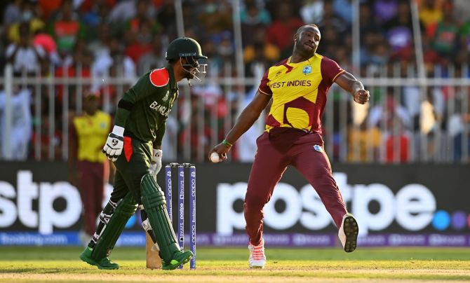 Andre Russell bowled an excellent final over to take the West Indies home.