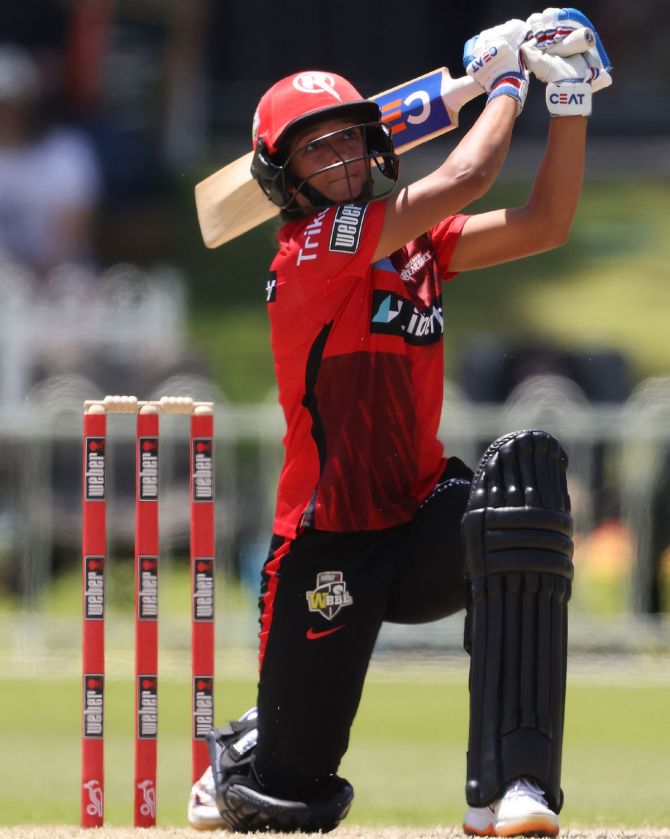 Harmanpreet Kaur has scored 399 runs with three half-centuries with a strike rate of 135.25 and an average of 66.5 for the Melbourne Renegades this season in the WBBL