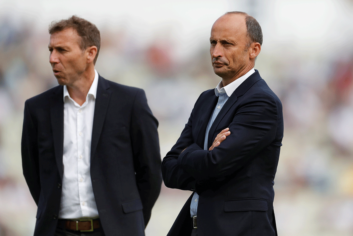 Former England captains and Sky Sports broadcasters Mike Atherton and Nasser Hussain